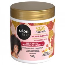 Salon Line / Máscara de Hidratação Intensa Rícino e Queratina S.O.S Cachos 500g